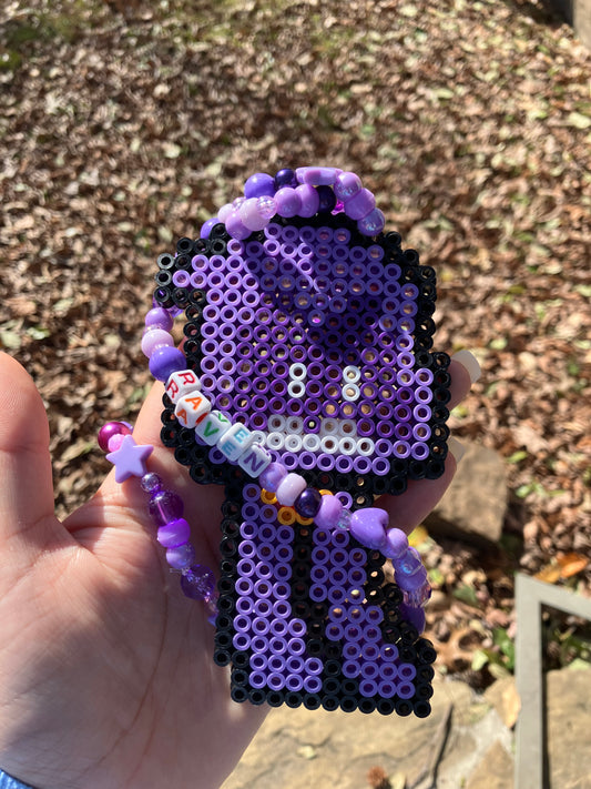 Raven Inspired Kandi Necklace